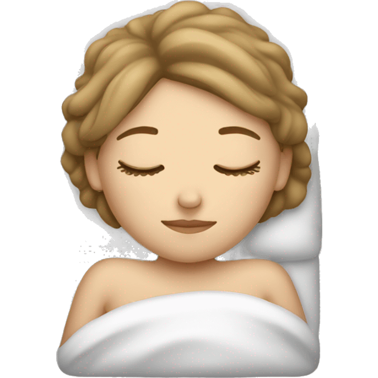 white girl sleeping emoji