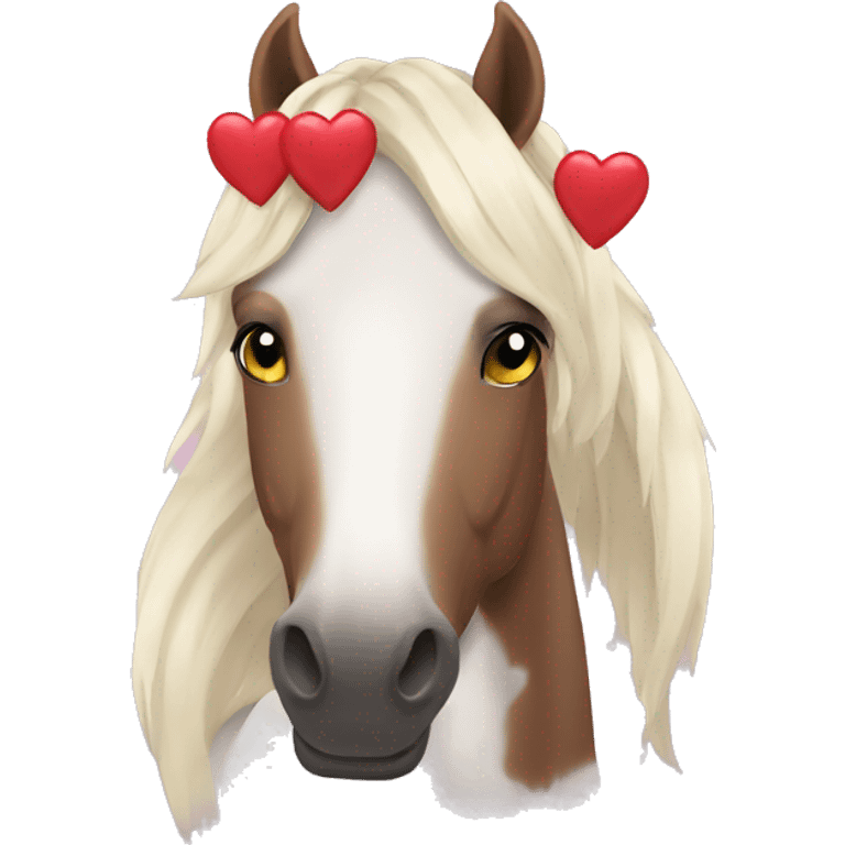 horse with hearts emoji