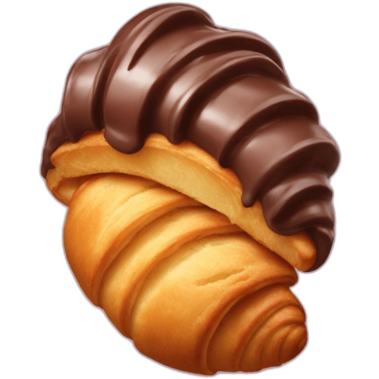 Chocolate croissant emoji