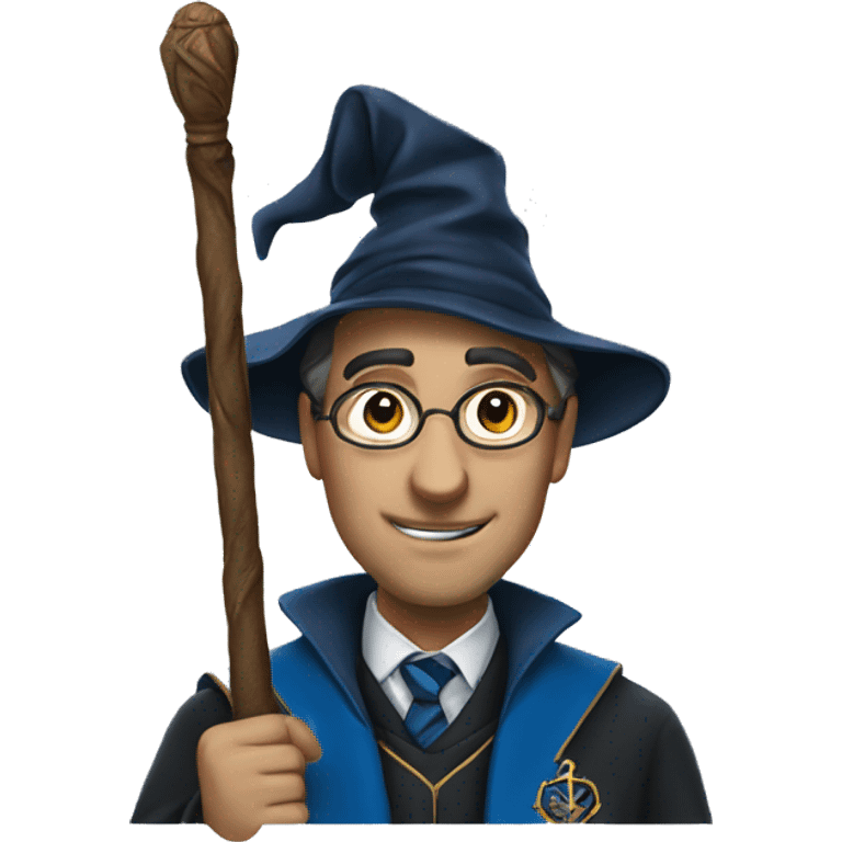 men with wand, professor, ravenclaw emoji