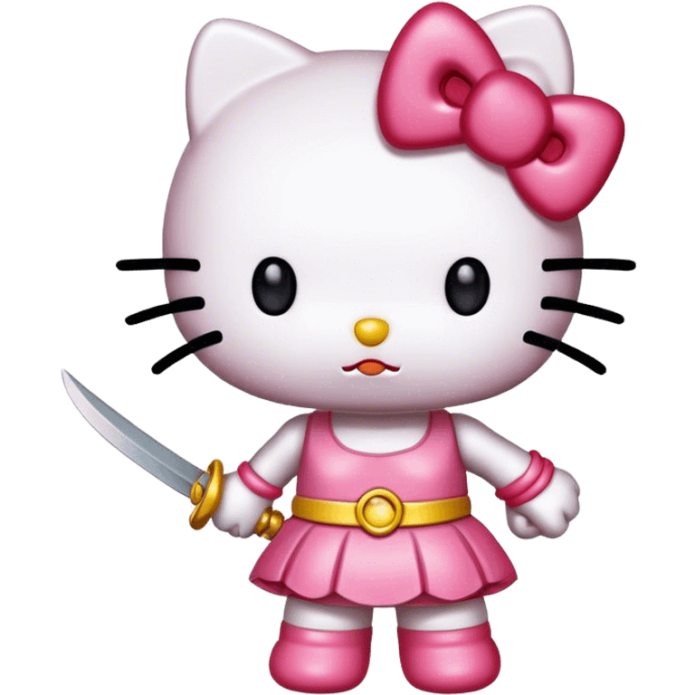 Hello kitty fighting  emoji