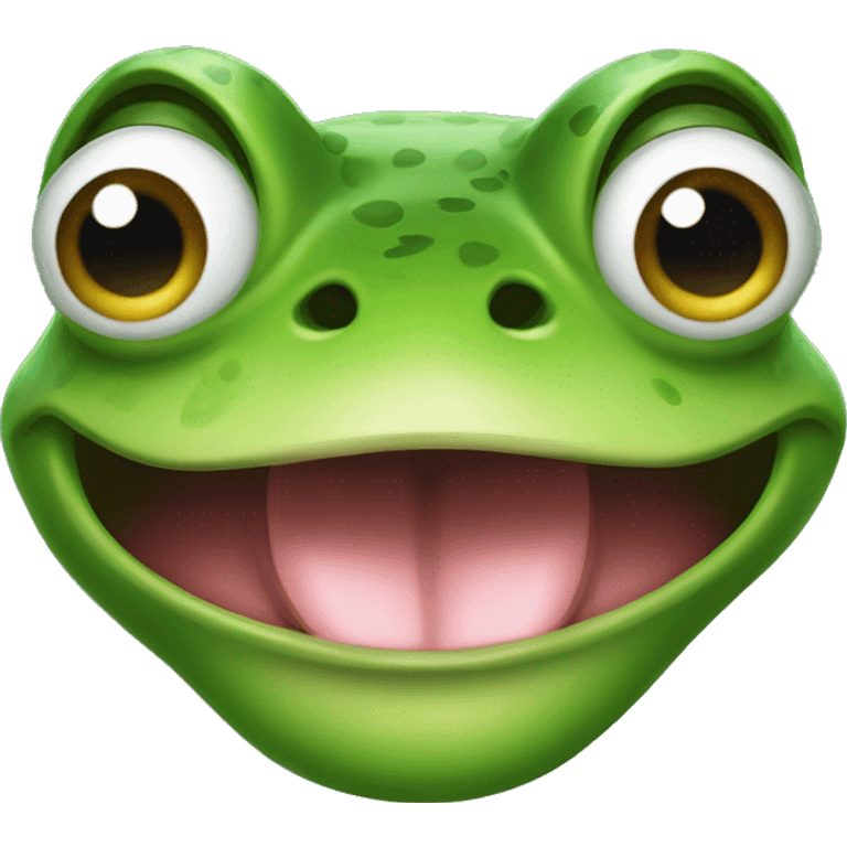 frog tongue out face emoji