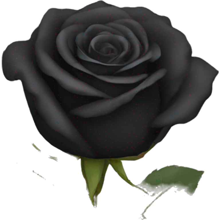 5 Black rose emoji