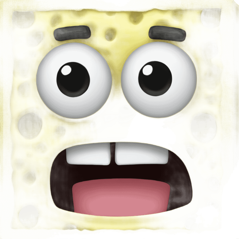 spongebob with mouth closed emoji