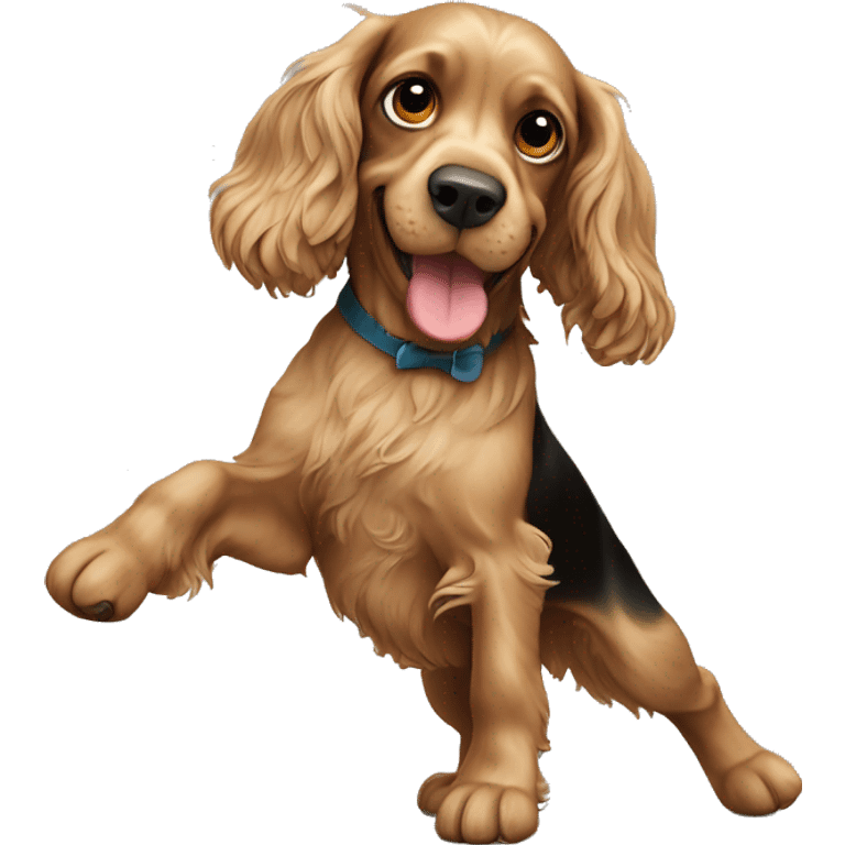 Cocker spaniel qui danse  emoji