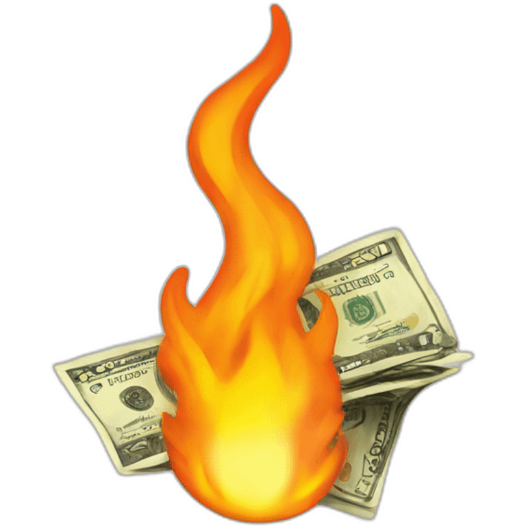 money on fire emoji