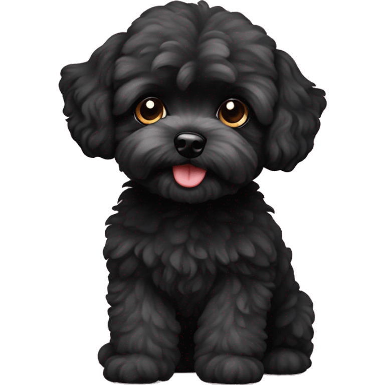 BLACK Maltipoo  emoji