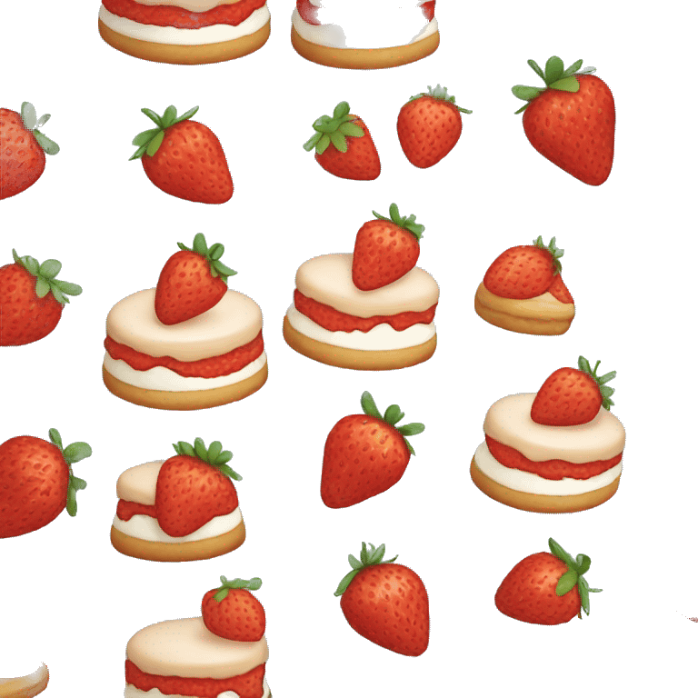 Strawberry short cake emoji