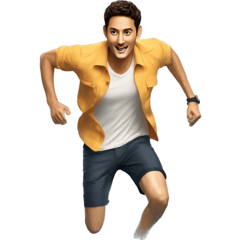 Mahesh babu running on water emoji