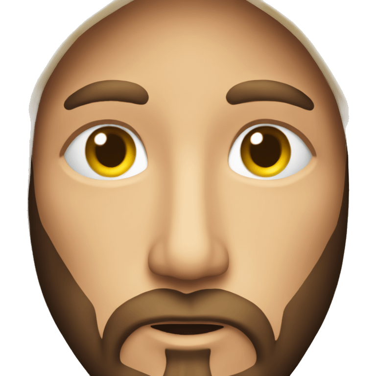 Jesus with hearts in his eyes, iPhone emoji emoji