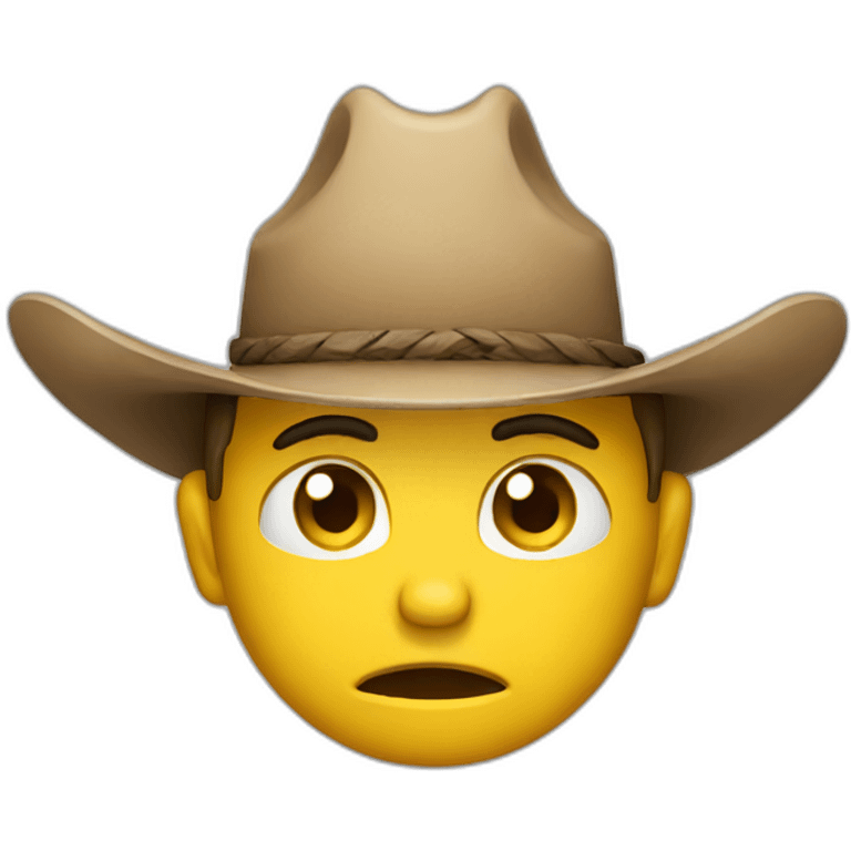 crying cowboy emoji