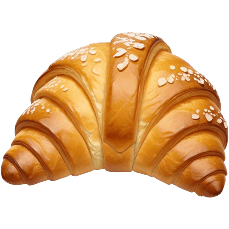 Cinematic Realistic Rustic French Croissant Pastry Emoji, depicted as a flaky, buttery crescent with delicate, layered textures and a slight, intentional char along the edges that imparts a rustic, artisanal charm. The golden, crispy exterior shows a hint of burnt nuance, rendered with warm, inviting lighting and exquisite detail to capture its time-honored, imperfect perfection. emoji