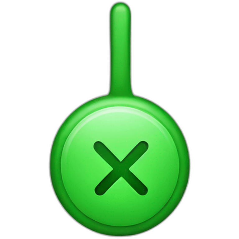 iphone style green tick emoji