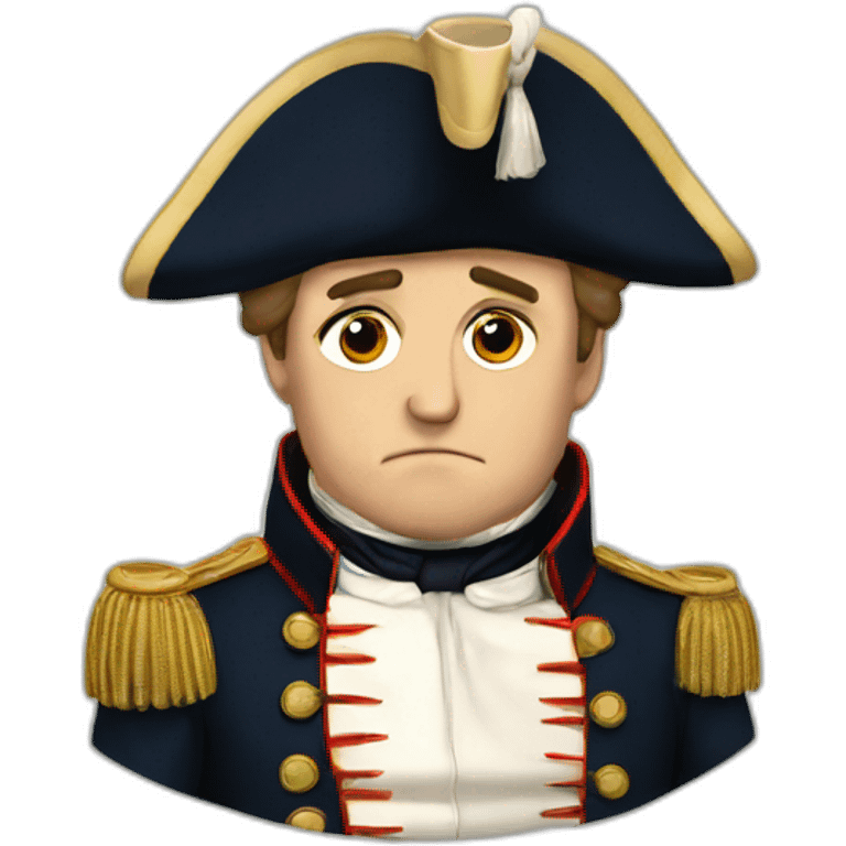 Sad napoleon emoji