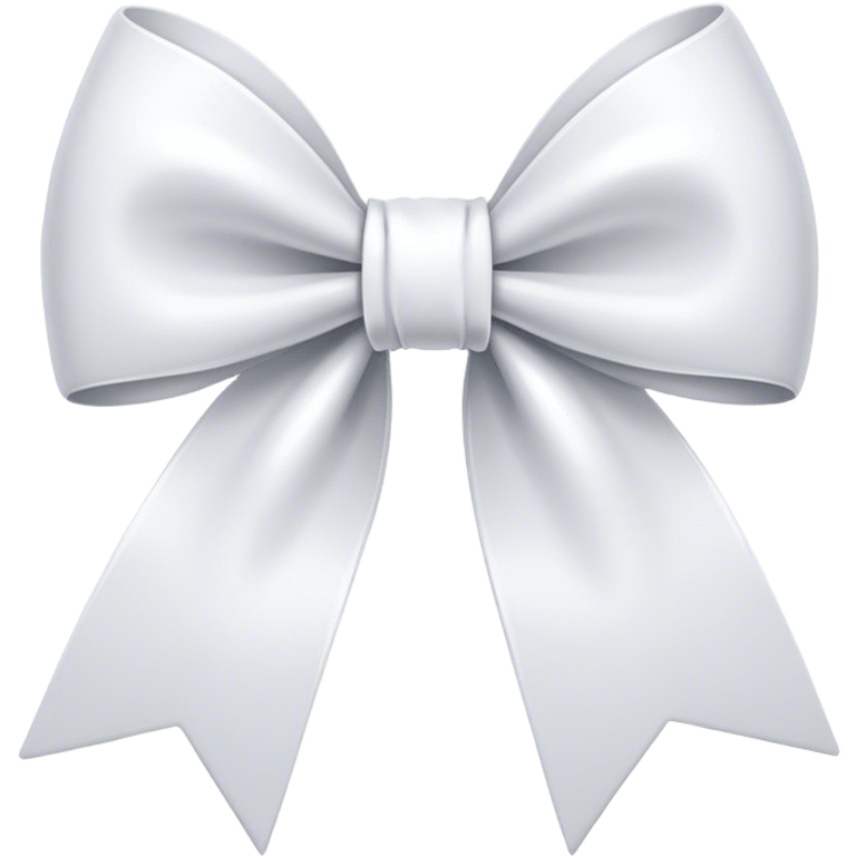 White bow emoji