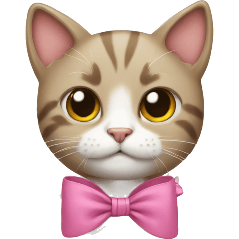 cat with bow emoji