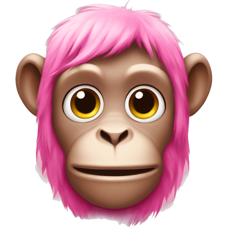 Pink monkey  emoji