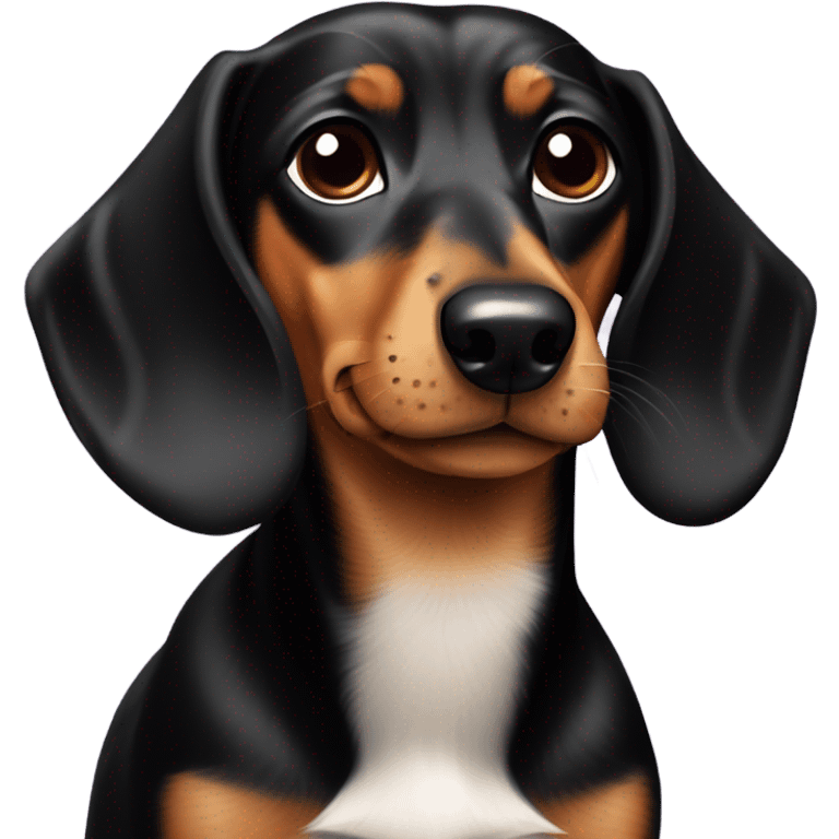 Black and tan Dachshund  emoji