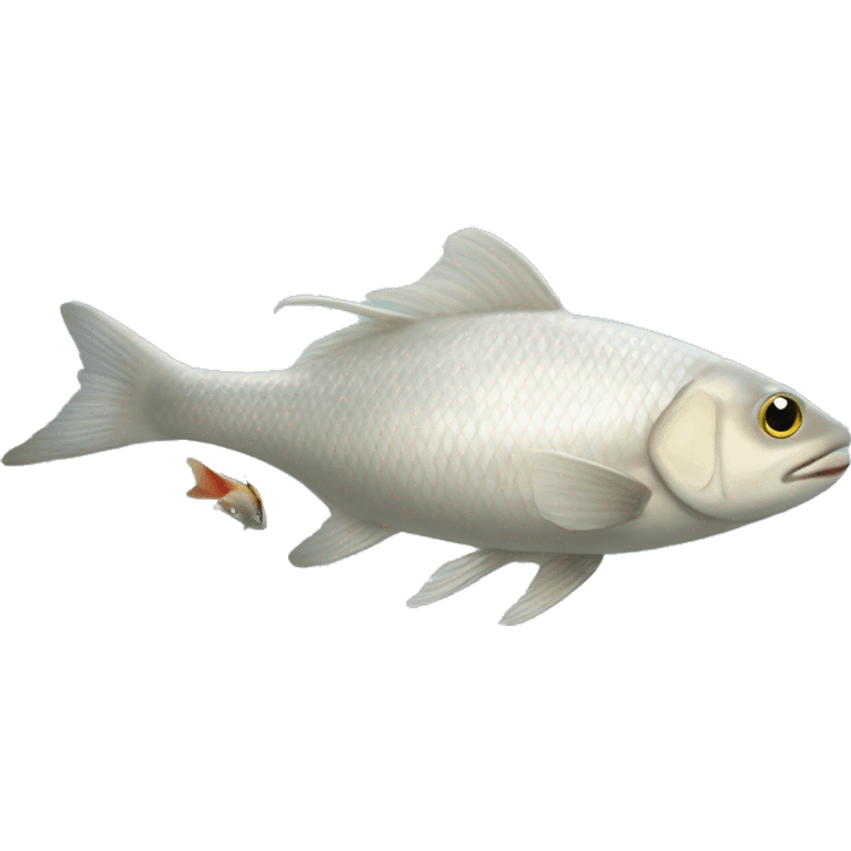 "Un seul morceau de Poisson blanc" emoji