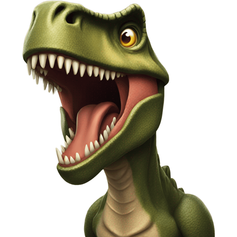 Scary trex emoji