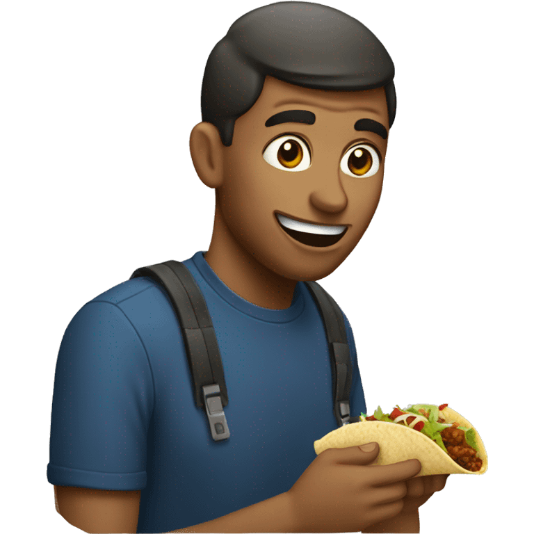 men eating french tacos emoji