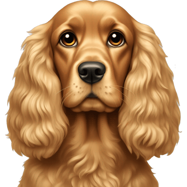 Golden cocker spaniel emoji