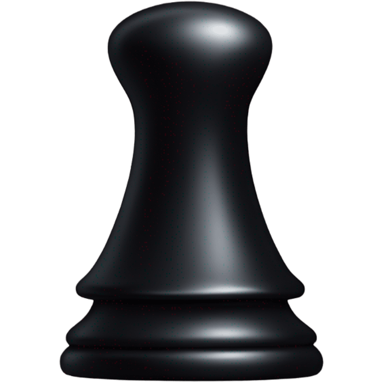 a black chess pawn (piece), just the face, with a wizard hat emoji