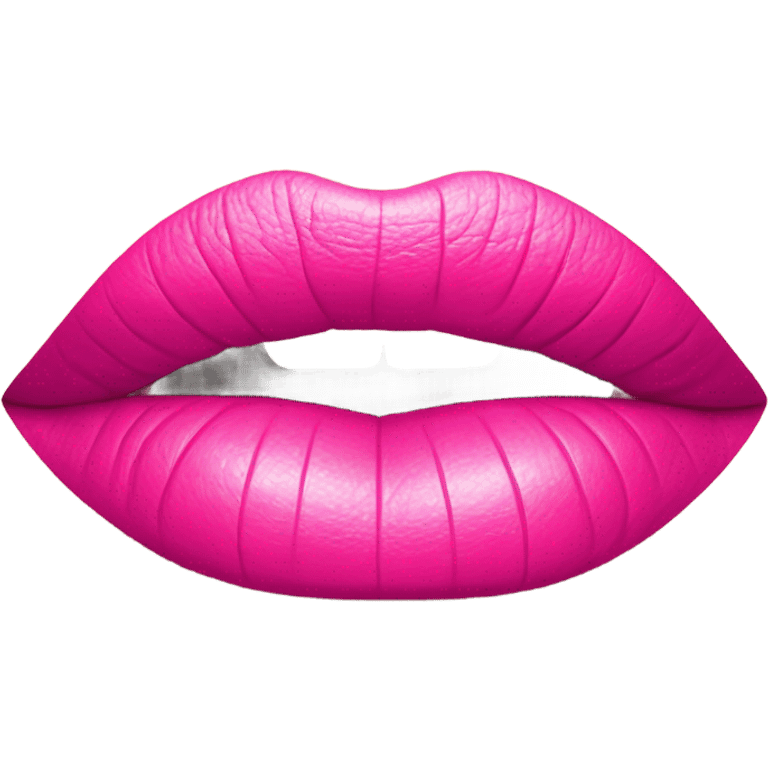 Pink lip print emoji