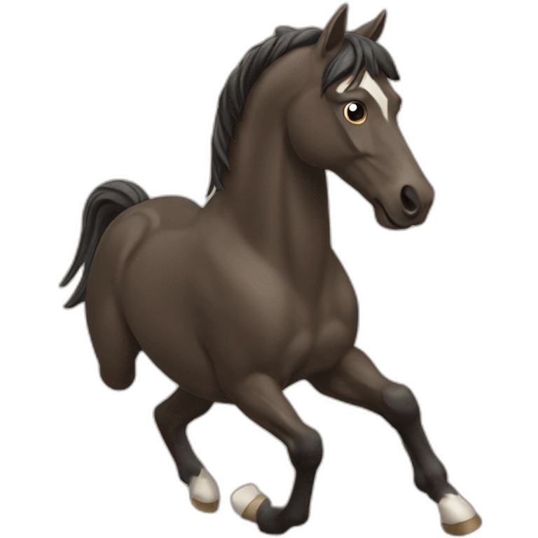 Cheval qui saute emoji