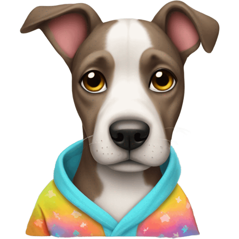 Dog in pjs emoji