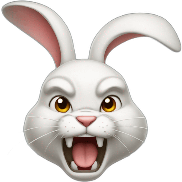 angry rabbit emoji