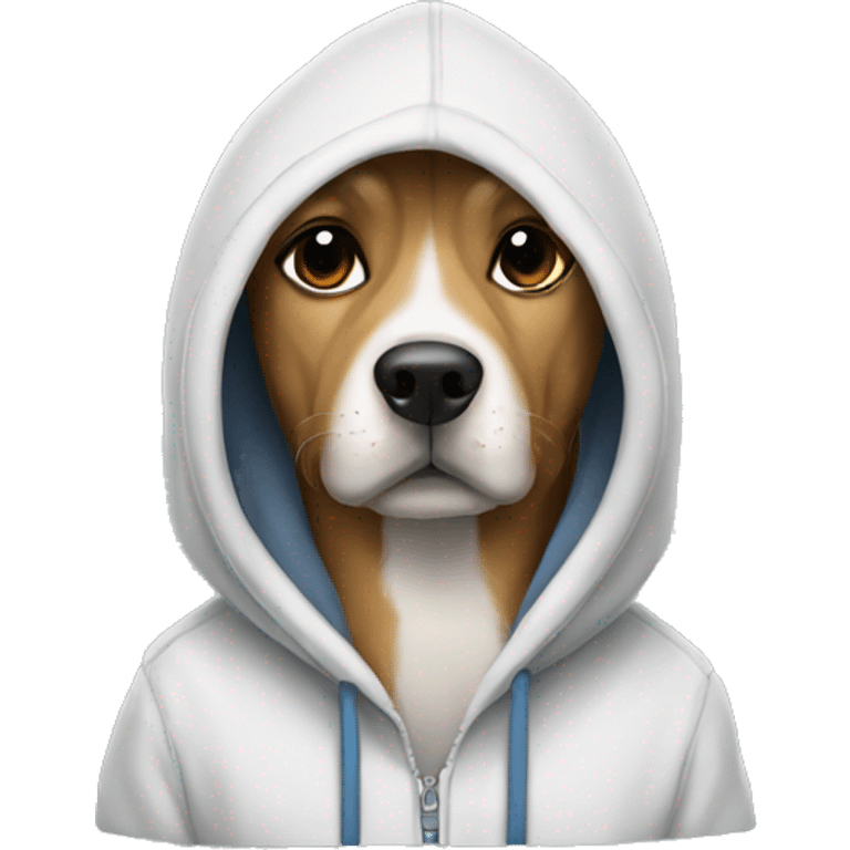 dog wearing a hoodie  emoji