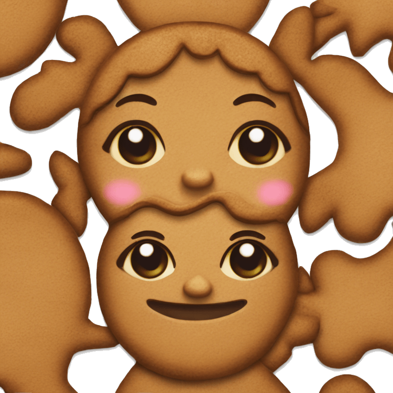 Gingerbread girl emoji