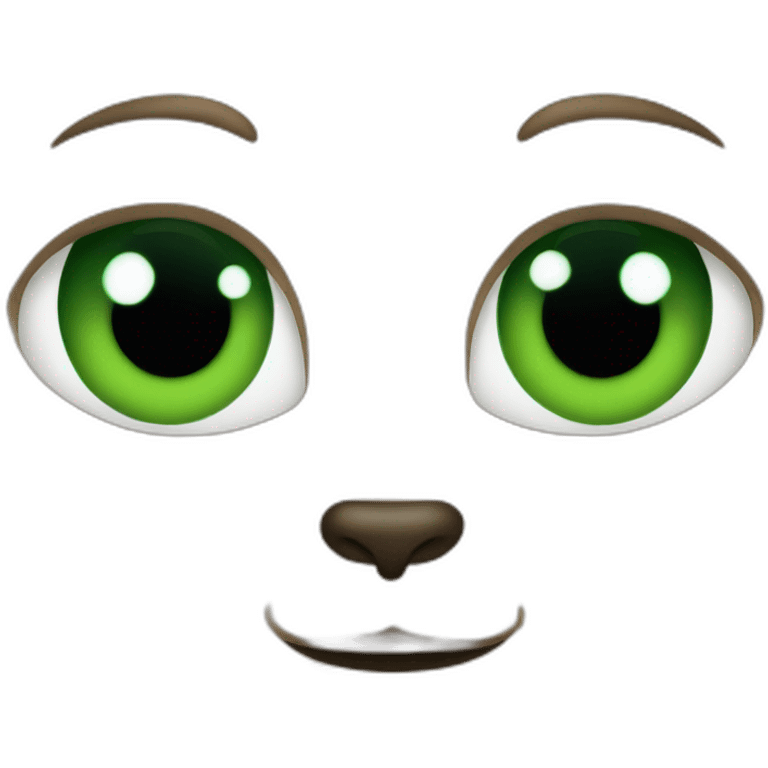 black-cat-green-eyes-small-ears emoji