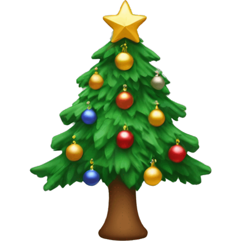 Christmas tree with decorations  emoji