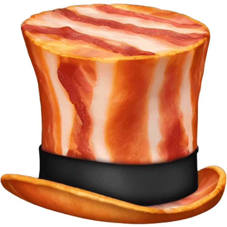 Bacon top hat  emoji