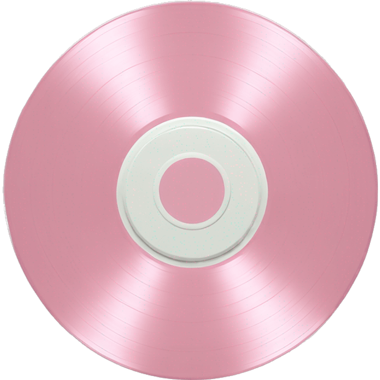 Vinyl record, pale pink with gloss, high quality, high definition, soft  emoji