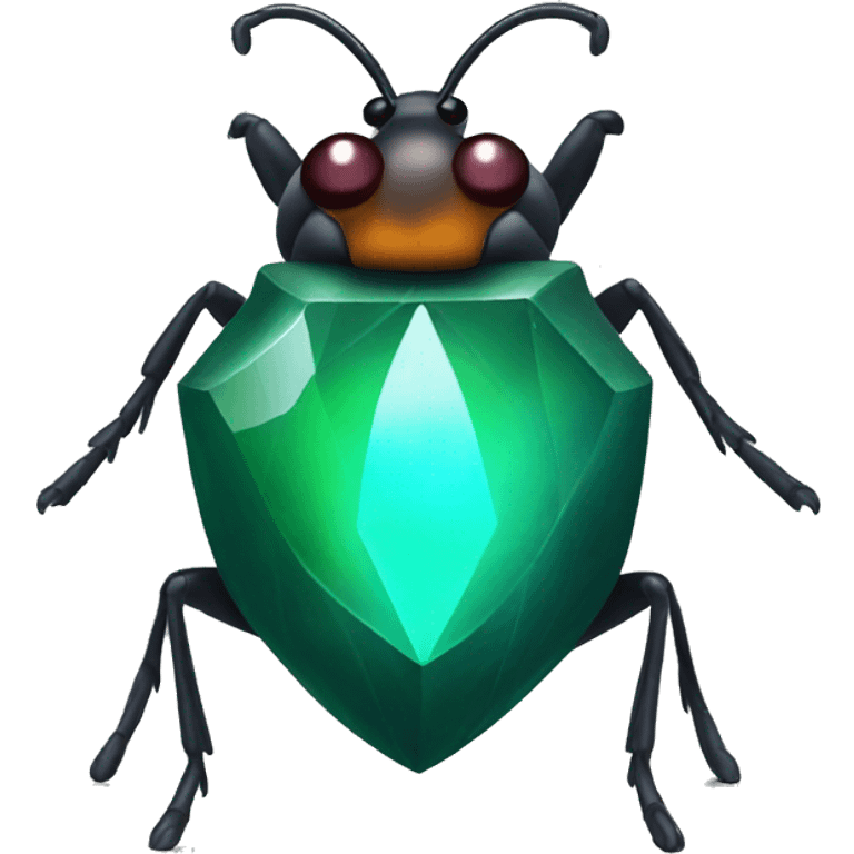 bug with a gem body emoji