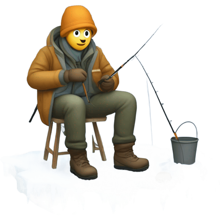 Ice fishing emoji