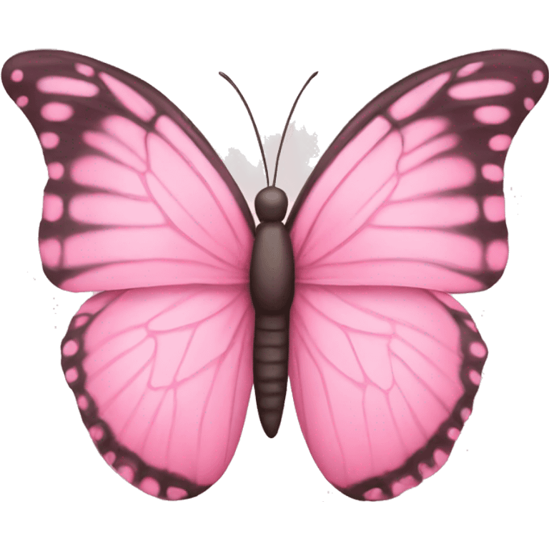 Baby pink butterfly emoji