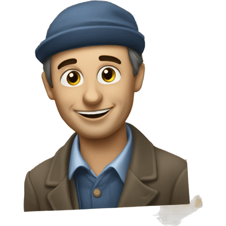 A seller of the newspaper "Franc-Tireur" emoji