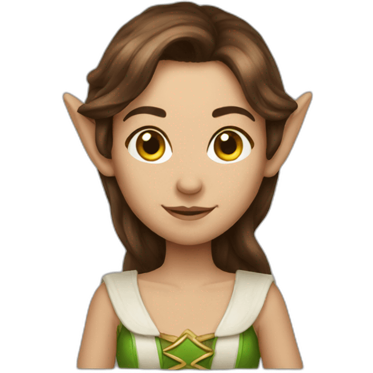 brown hair magic elf emoji