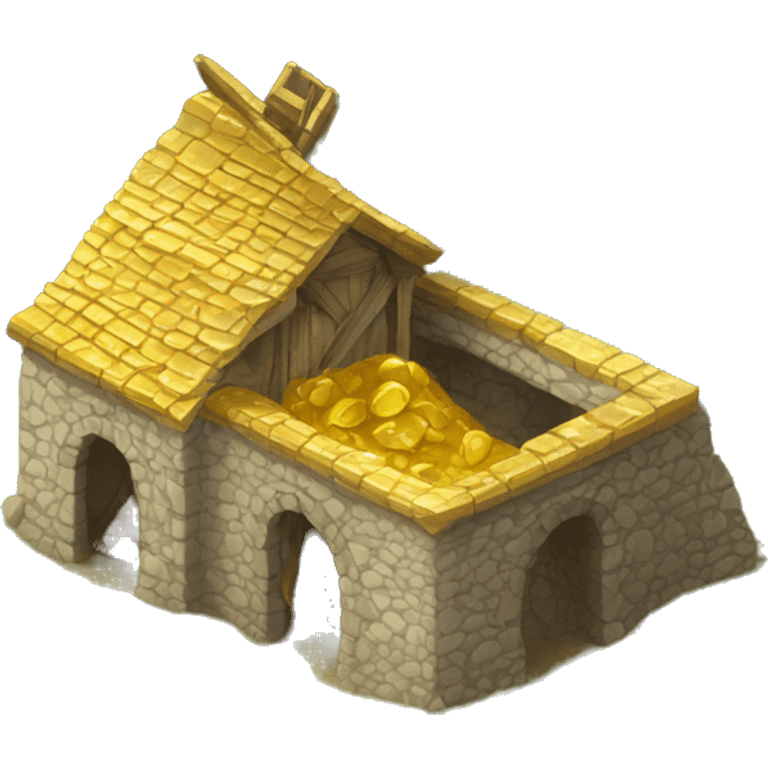 medieval gold mine building emoji