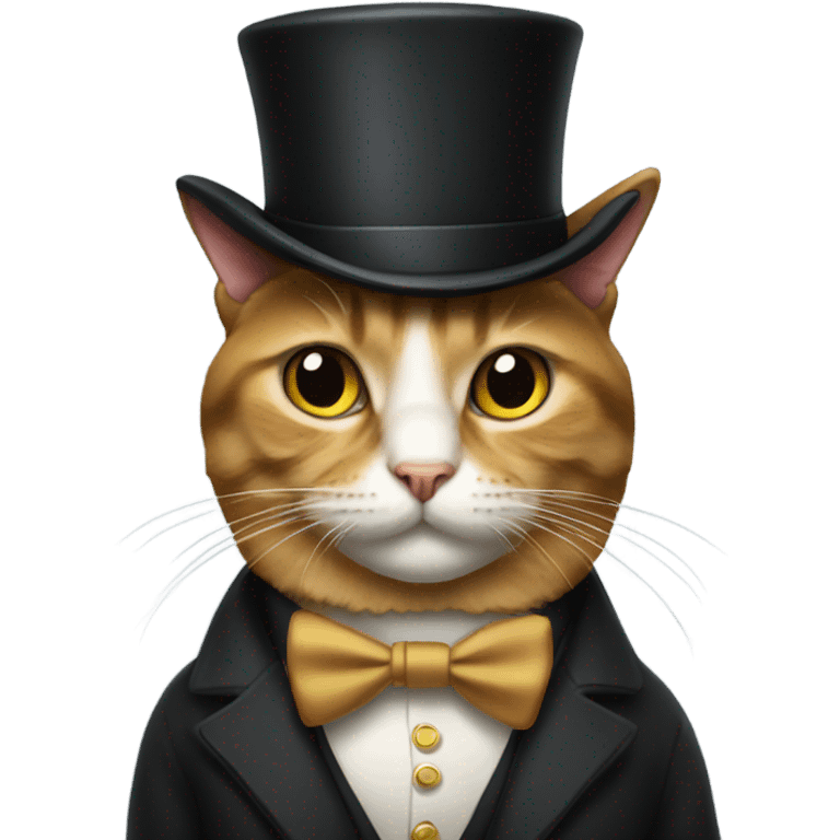 cat with a tophat emoji