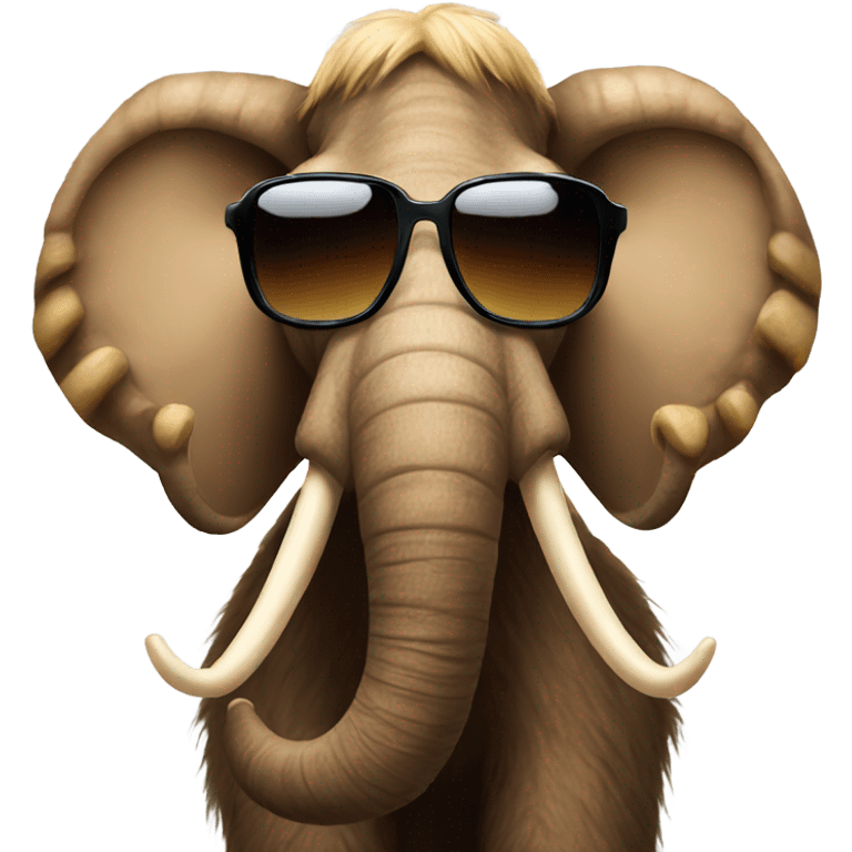 mammoth in sunglasses emoji