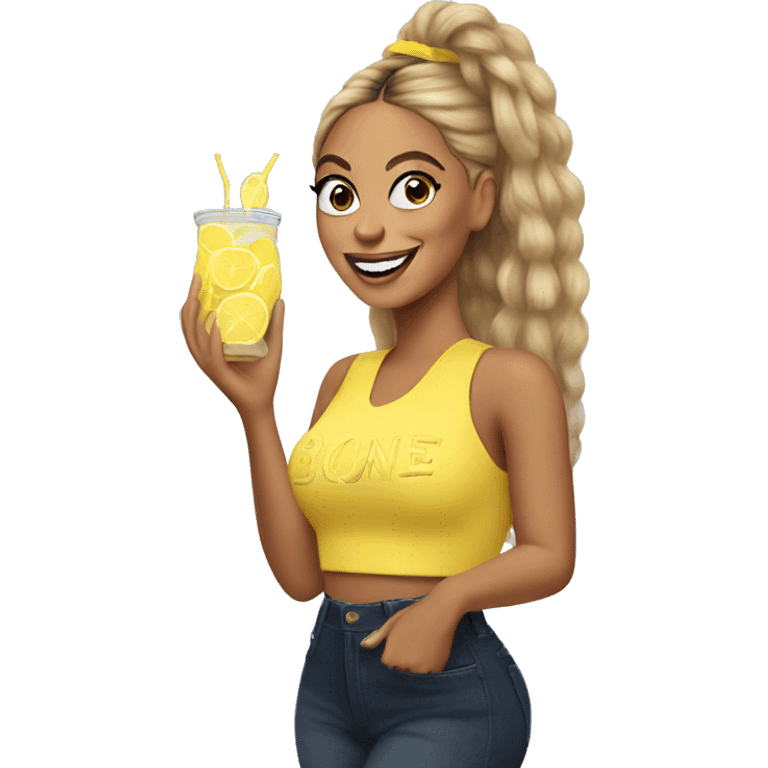 beyoncé selling lemonade emoji