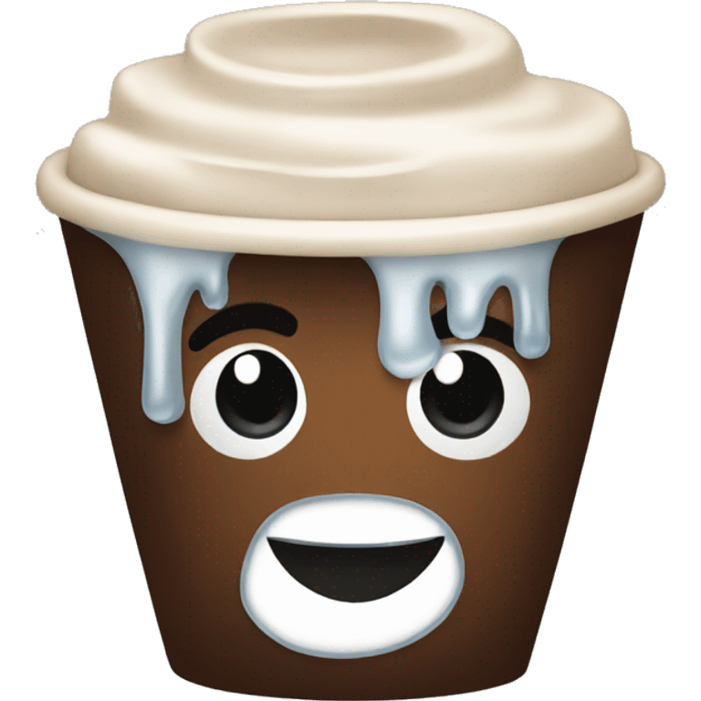 Coffee with ice emoji