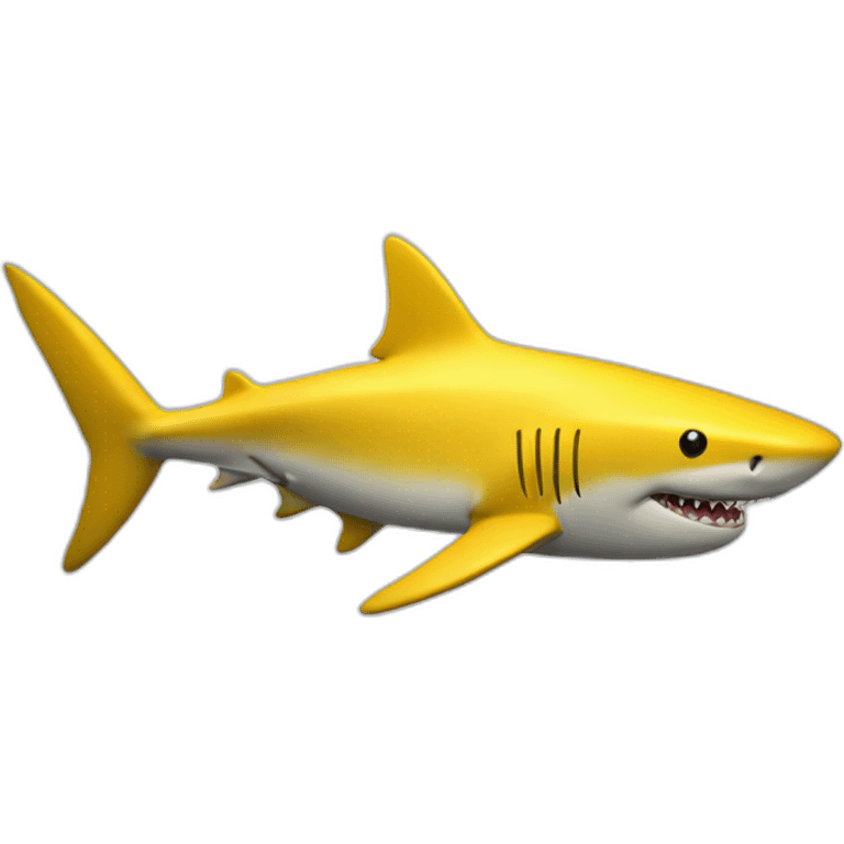 Shark yellow emoji