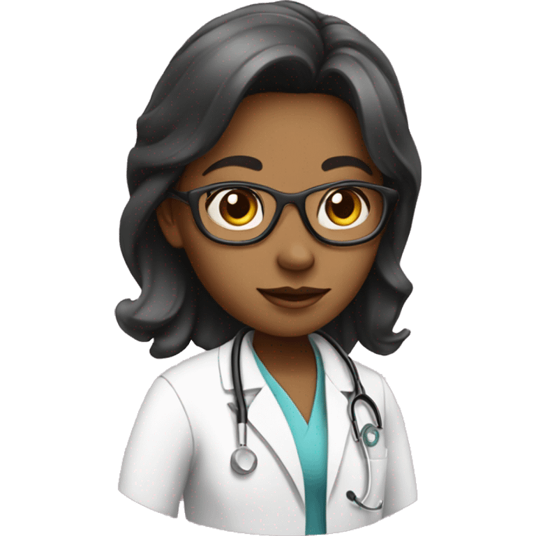 Girl doctor pink emoji