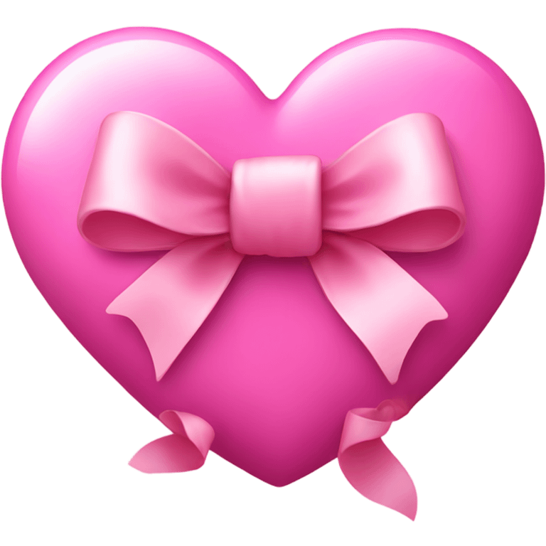 pink heart with bow emoji